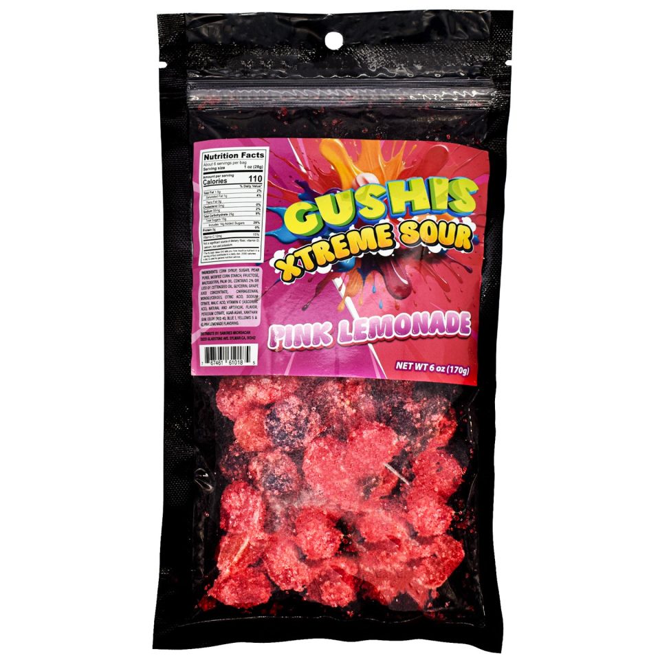 Gushis Xtreme Sour Pink Lemonade